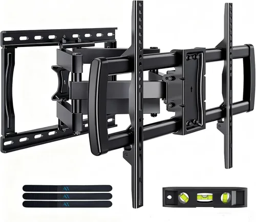 Miniatura 11 de AX WABER Soporte de pared para TV de 32 a 65 pulgadas, brazo articulado dual con giro e inclinación, Max VESA 15.748x15.748 in, se adapta a pernos