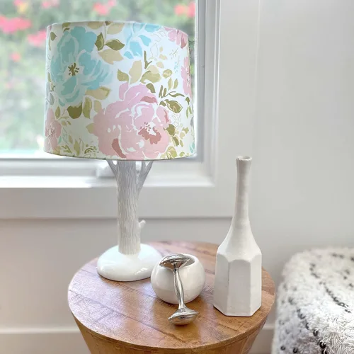 Miniatura 2 de Levtex Baby Malia - Lámpara de mesa y pantalla de búho nocturno - Floral - Accesorios para guardería - Medidas: 22 pulgadas de alto y 6 pulgadas