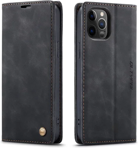 Miniatura 106 de QLTYPRI Para iPhone Air Case Wallet Con Tarjetero, Vintage PU Cuero Kickstand Cierre Magnético A Prueba De Golpes Folio Libro Funda Para IPhone 17