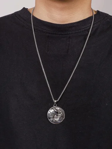 Miniatura 6 de HAQUIL Fenrir Wolf Necklace, Norse Wolf Fenrir Ragnarok Pendant,Viking Jewelry Gift for Men and Women