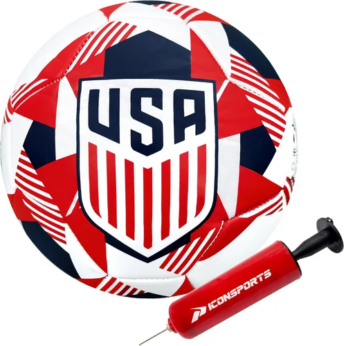 Miniatura 17 de Icon Sports Balón de fútbol oficial de la Federación de Fútbol de USA83BL-Blanco
