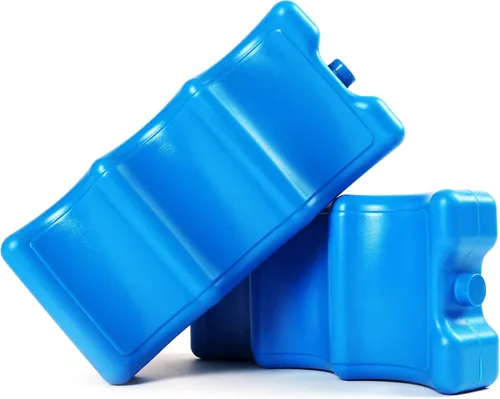 Bolsa de hielo para enfriadores, almacenamiento de botellas de leche materna, caja de almuerzo, paquete de congelador contorneado aislado, paquete