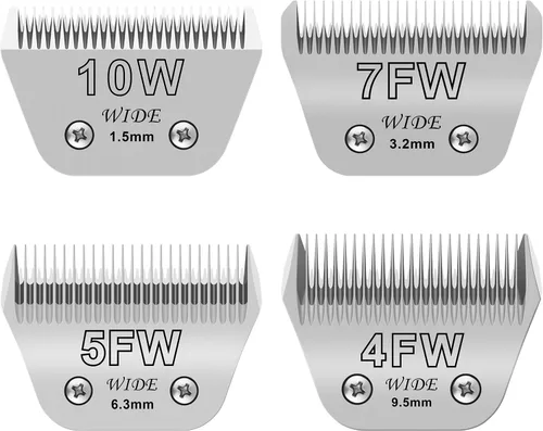 Miniatura 6 de 7FW - Cuchilla ancha para aseo de perros, cuchillas desmontables para el aseo de perros, compatibles con Andis, Oster A5, Wahl km10 Clippers.