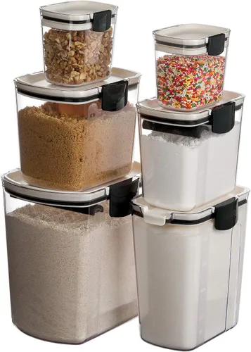 Miniatura 4 de Progressive ProKeeper Baker's - Juego de recipientes contenedores herméticos de almacenamiento de cocina para harina, azúcar y más, mantiene