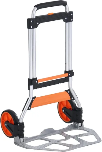 Miniatura 4 de VEVOR Camión de Mano Plegable y Dolly, Capacidad de 275 Libras, Carro Plegable de Aluminio, Carrito de Equipaje de Alta Resistencia con Mango