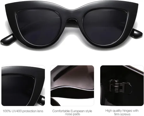 Miniatura 16 de SOJOS Retro Small Vintage Cat Eye Sunglasses for Women Cute Fashion UV400 Sunnies SJ2939