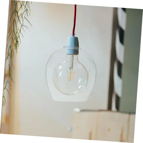 Miniatura 9 de Housoutil Pantalla de cristal transparente, pantalla de cubierta de luz, cubierta de lámpara de globo de burbujas, reemplazo de globo de lámpara