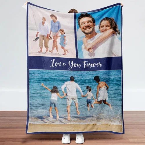 Miniatura 12 de Manta personalizada con fotos, manta de fotos personalizada, mantas personalizadas para parejas, regalos para cumpleaños, Navidad, aniversario, 7