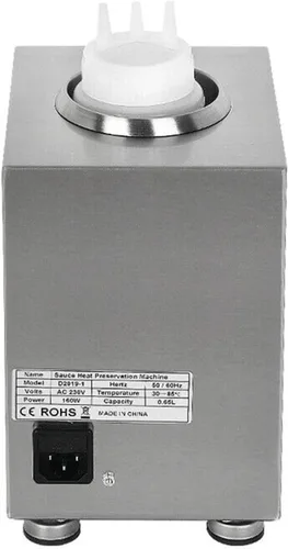 Miniatura 5 de Calentador eléctrico comercial de salsa de queso, 22.0 fl oz, calentador de salsa de alimentos para encimera, multifuncional, 110 V, máquina