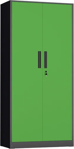 Miniatura 13 de INTERGREAT Armario de almacenamiento de metal con cerradura, gabinete de almacenamiento de metal con cerradura de 72 pulgadas de alto con puertas