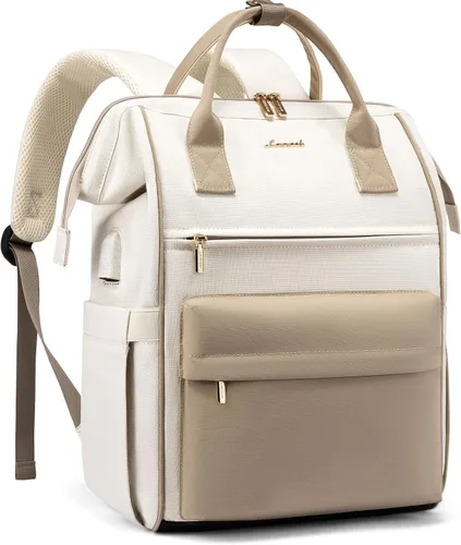 Miniatura 12 de LOVEVOOK Mochila para computadora portátil para mujer, mochila bolso, mochila de viaje de gran capacidad, bolsa de enfermera, bolsa para laptop