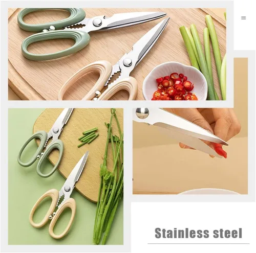 Miniatura 3 de Beavorty Tijeras de cocina resistentes de acero inoxidable, tijeras para aves de corral, tijeras de alta resistencia, tijeras de alimentos, tijeras