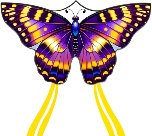 Miniatura 16 de Cometas de mariposa para niños y adultos, fácil de volar, cometa grande de una sola línea para niños y niñas, cometa de playa de 55 x 28 pulgadas