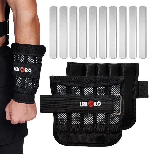 Miniatura 8 de Pesas para muñeca y brazo, pesas ajustables para muñeca, pesas removibles para muñeca y tobillo para hombres y mujeres, para fitness, caminar