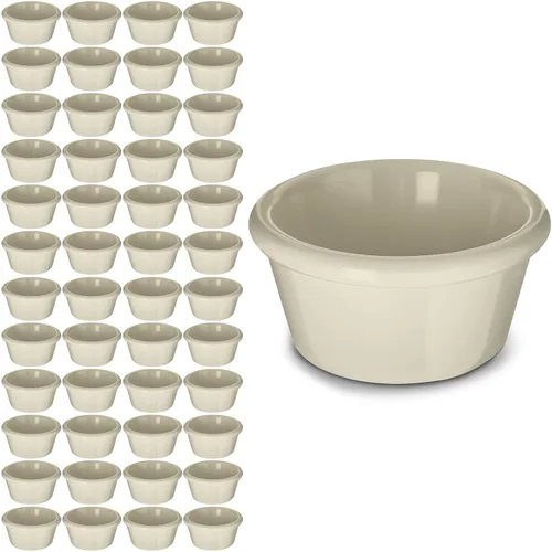 Miniatura 10 de Carlisle FoodService Products Tazón de plástico para salsa Ramekin para el hogar y el restaurante, plástico, 4 onzas, color negro