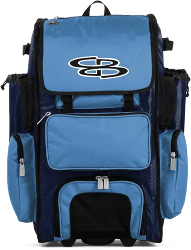 Miniatura 94 de Boombah Rolling Superpack - Bolsa para equipo de béisbol/sóftbol, varios colores, mango telescópico y capacidad para 4 murciélagos, versión