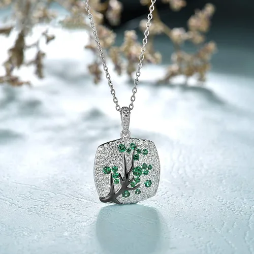Miniatura 4 de Santuzza 925 Sterling Silver Cherry Pendant for Women