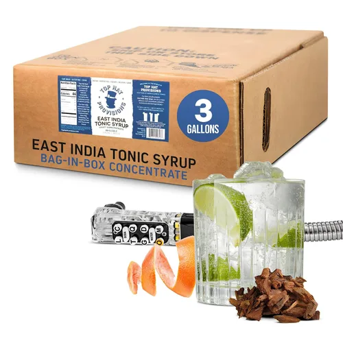 Miniatura 4 de Top Hat - Jarabe tónico clásico y 5 concentrados de agua tónica de quinina para bienestar, jarabe de cóctel y mezcla de cóctel de 3 galones