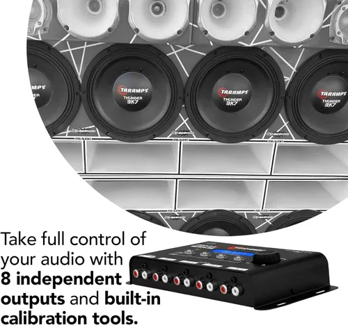 Miniatura 8 de Taramps Pro 2.8S Negro DSP Crossover Procesador de Señal de Audio Digital Completa y Ecualizador con secuenciador de 15 bandas de ecualización