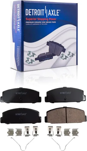 Miniatura 127 de Detroit Axle - Pastillas de freno traseras para Honda Odyssey 2011-2017 Pilot 2007-2013 MDX 2010-2013 ZDX 2010-2013 Pastillas de freno de cerámica
