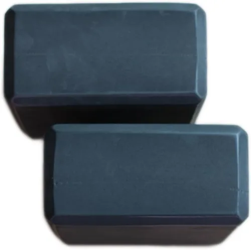 Miniatura 4 de Bloques de yoga de alta densidad de espuma EVA de 2 paquetes de 9 x 6 x 3 pulgadas cada uno, apoyo, ligero con bordes biselados para yoga, pilates