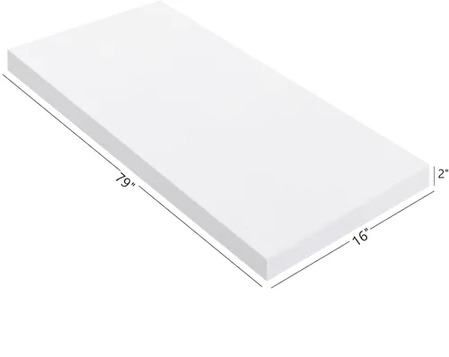 Miniatura 2 de Lámina de cojín de espuma de alta densidad para tapicería, relleno de esponja de repuesto para cojines, sillas, embalaje, almacenamiento y envío