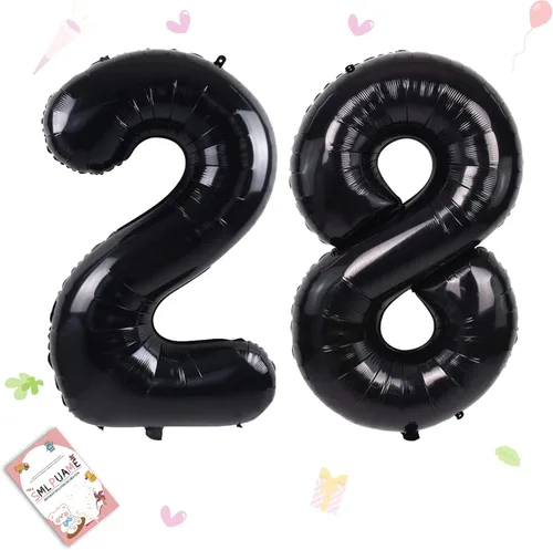 Miniatura 95 de Globos de números de 40 pulgadas del 0 al 9 dorados grandes del número 0, globos digitales para suministros de decoración de celebración de fiesta