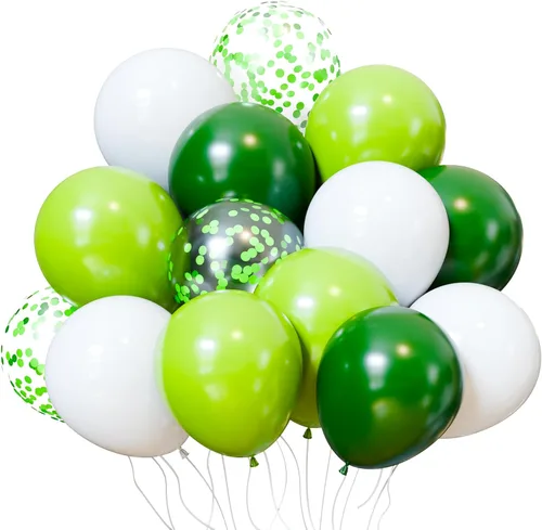 Miniatura 13 de KBZVNAF Globos de látex negro, azul y plateado, paquete de 60 globos de fiesta de 12 pulgadas, azul real, negro, azul metálico, plateado
