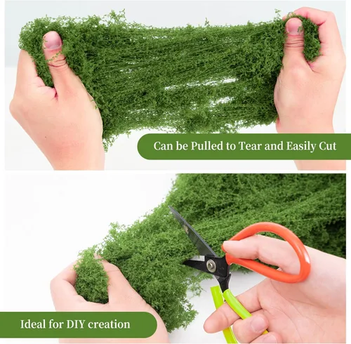 Miniatura 3 de Musgo verde falso para plantas en maceta, musgo artificial para manualidades en interiores, decoración de mesa de bricolaje, accesorios de jardín