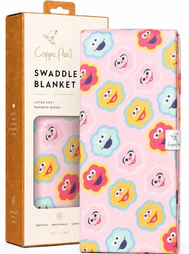 Miniatura 35 de Copper Pearl Mantas envolventes para recién nacidos, mantas suaves y elásticas para niños y niñas, mantas de bebé grandes de 46 x 46 pulgadas