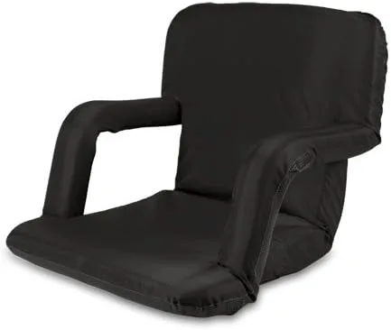 NCAA Stanford Cardinal Ventura - Asiento reclinable portátil, color negro