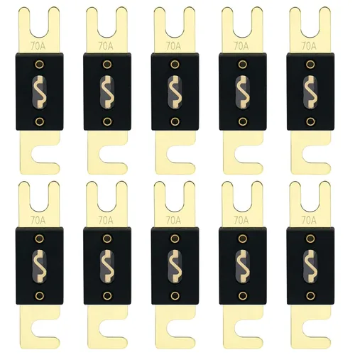 Miniatura 9 de Baomain Paquete de 2 fusibles ANL de 300 A a granel con terminales chapados en oro para audio de automóvil, amplificador, camión, barco, RV