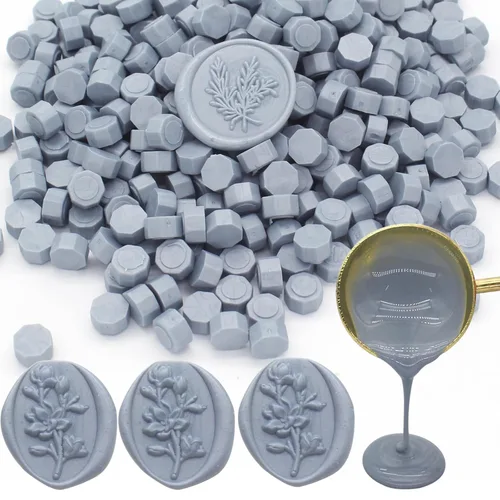 Miniatura 8 de 250 unidades de cuentas de cera de sello doradas antiguas, cuentas de cera premium de Andotopee para sellos de sellos, paquete de repuesto de perlas