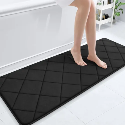 Miniatura 41 de OLANLY Tapete de baño de espuma viscoelástica de 24 x 16 pulgadas, ultra suave y absorbente, lavable a máquina, cómodo tapete de baño para suelo