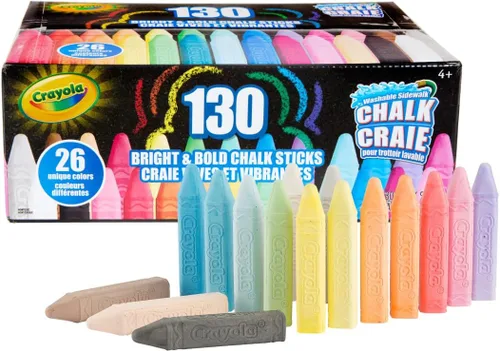 Miniatura 9 de Crayola Tiza Lavable para Acera para Niños, Juego de Súper Tiza de Larga Duración, Tiza para Exteriores, 10 Colores Surtidos