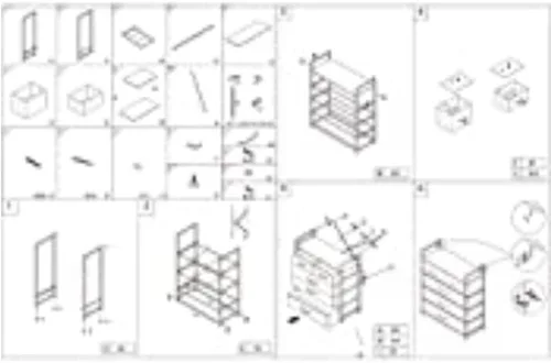 Miniatura 7 de Unidad organizadora de tela con 5 cajones, fácil montaje, torre de almacenamiento vertical para armario, dormitorio, entrada, beige