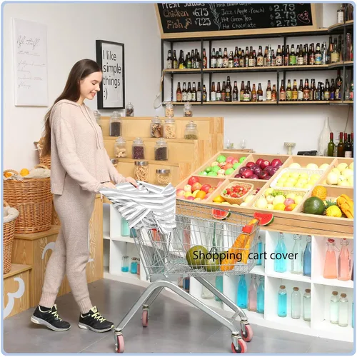 Miniatura 8 de Fundas de asiento de automóvil para bebés – Funda de lactancia multiusos, toldo para asiento de automóvil, fundas de lactancia, bufandas de Gris a