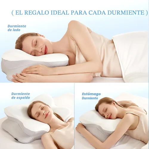 Miniatura 2 de EUCIOR - Almohadas de gel refrescante para cuello y hombros, almohada cervical para dormir cómodamente, almohadas ergonómicas de espuma