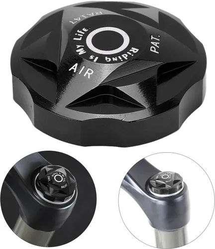 Miniatura 3 de Cubierta de válvula de gas de aire de horquilla de suspensión, tapas de suspensión de bicicleta de montaña de aleación de aluminio, cubierta