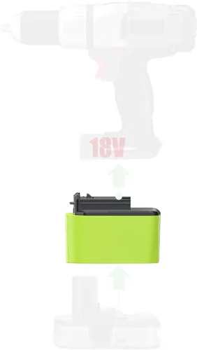 1 adaptador de actualización para cable Porter Older 18v (no 20V MAX) tipo herramientas inalámbricas para baterías Ryobi de 18 V, (sin función de
