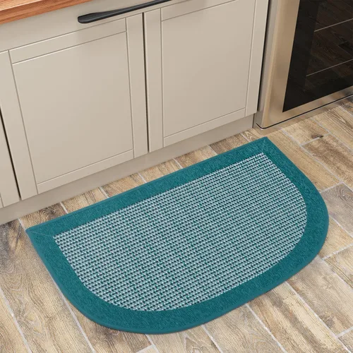 Miniatura 18 de PADOOR Tapetes de cocina para piso, alfombras de cocina antideslizantes, lavables, medio círculo, alfombra para fregadero de cocina, alfombra