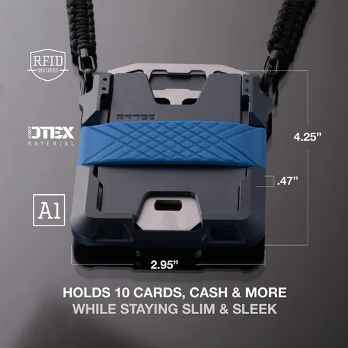 Miniatura 4 de Dango - Cartera M1 Maverick de aluminio mecanizado CNC, bloqueo RFID, fabricada en Estados Unidos