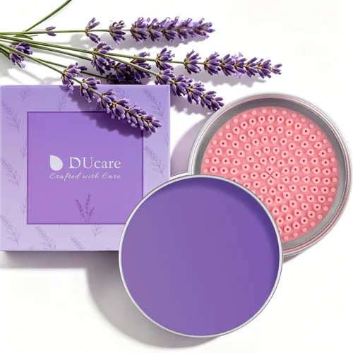Miniatura 12 de DUcare Limpiador de Brochas de Maquillaje Champú Jabón Sólido Tapete de Limpieza de Brochas Elimina Color Cosmético Almohadilla Limpiadora