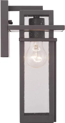 Miniatura 15 de Progress Lighting Boxwood Collection - Farol de pared pequeña de cristal transparente con semillas Craftsman, para exteriores, bronce antiguo, 11.75