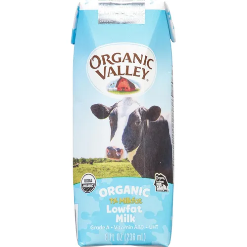 Miniatura 2 de Organic Valley, Cajas de leche, 1% de leche estable, aperitivos saludables, 8 onzas líquidas (paquete de 24)