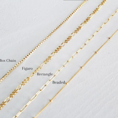Miniatura 3 de Pulseras de oro para mujer, juego de pulseras en capas de oro de 14 quilates, delicadas cadenas de espiga de espiga, pulseras cubanas de oro