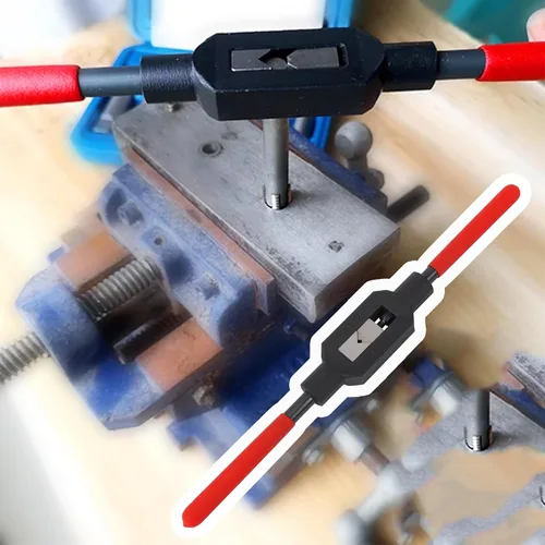 Miniatura 7 de Llave escariadora de mango de metal ajustable con ajuste de 1/4"-3/4" de diámetro de varilla de 0.472 in para roscar y reparar tornillos