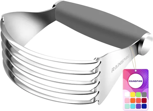 Miniatura 11 de Rainspire XL - Cortador de repostería para hornear, licuadora de repostería resistente, de acero inoxidable, cuchillas gruesas y afiladas, cortador