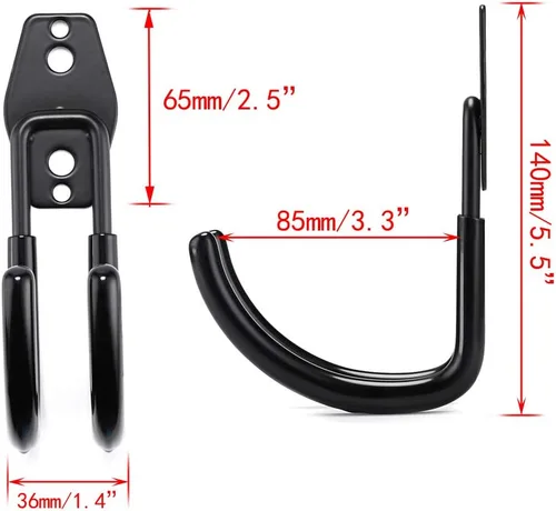 Miniatura 2 de JUXYES Soporte de carrete de tubería de jardín resistente para montaje en pared, colgador de automóvil y cable, soporte de carrete de tubo