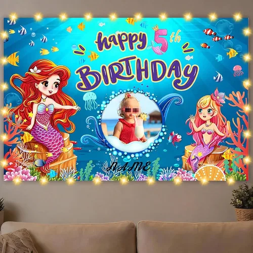 Miniatura 47 de Dicodes Decoraciones de cumpleaños de unicornio personalizadas para niñas, pancarta de cumpleaños de unicornio, decoración de cumpleaños de princesa